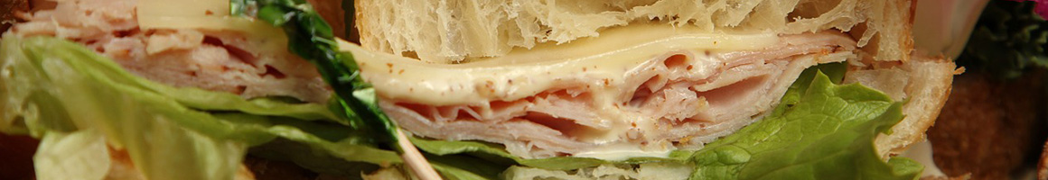 Eating Deli Sandwich Cafe at Coffee Republic restaurant in Folsom, CA.